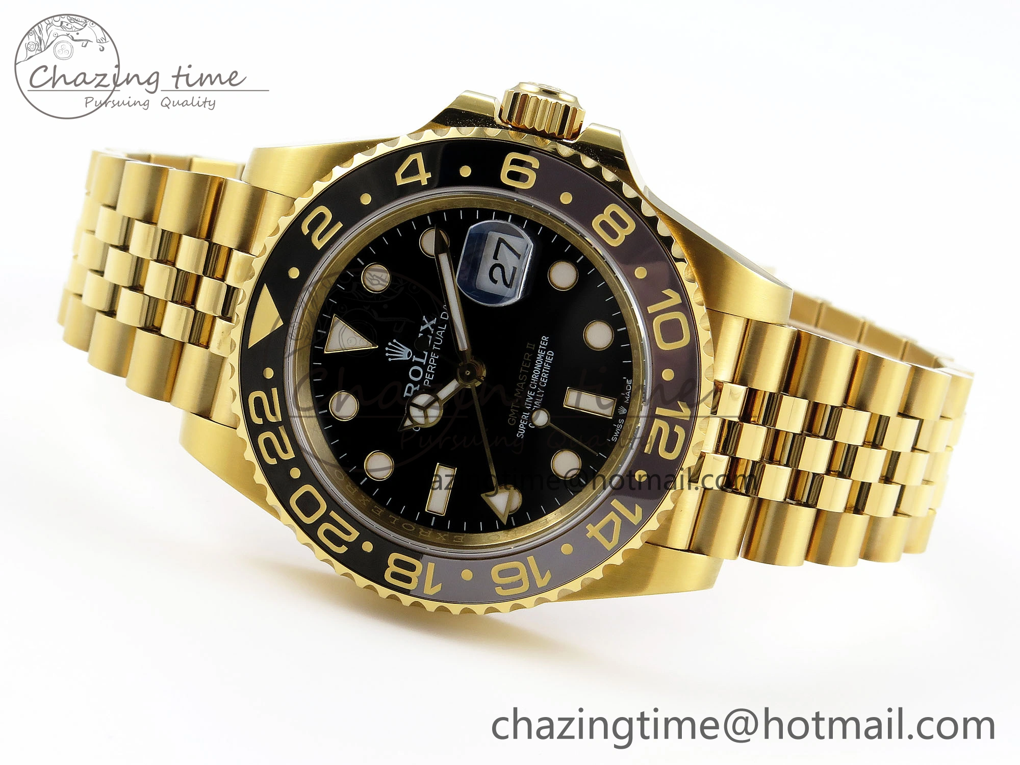 ZeroBulk GMT MASTER II 126718 APF 1:1 BEST EDITION BLACK DIAL ON JUBILEE BRACELET VR3285 CHS 1834