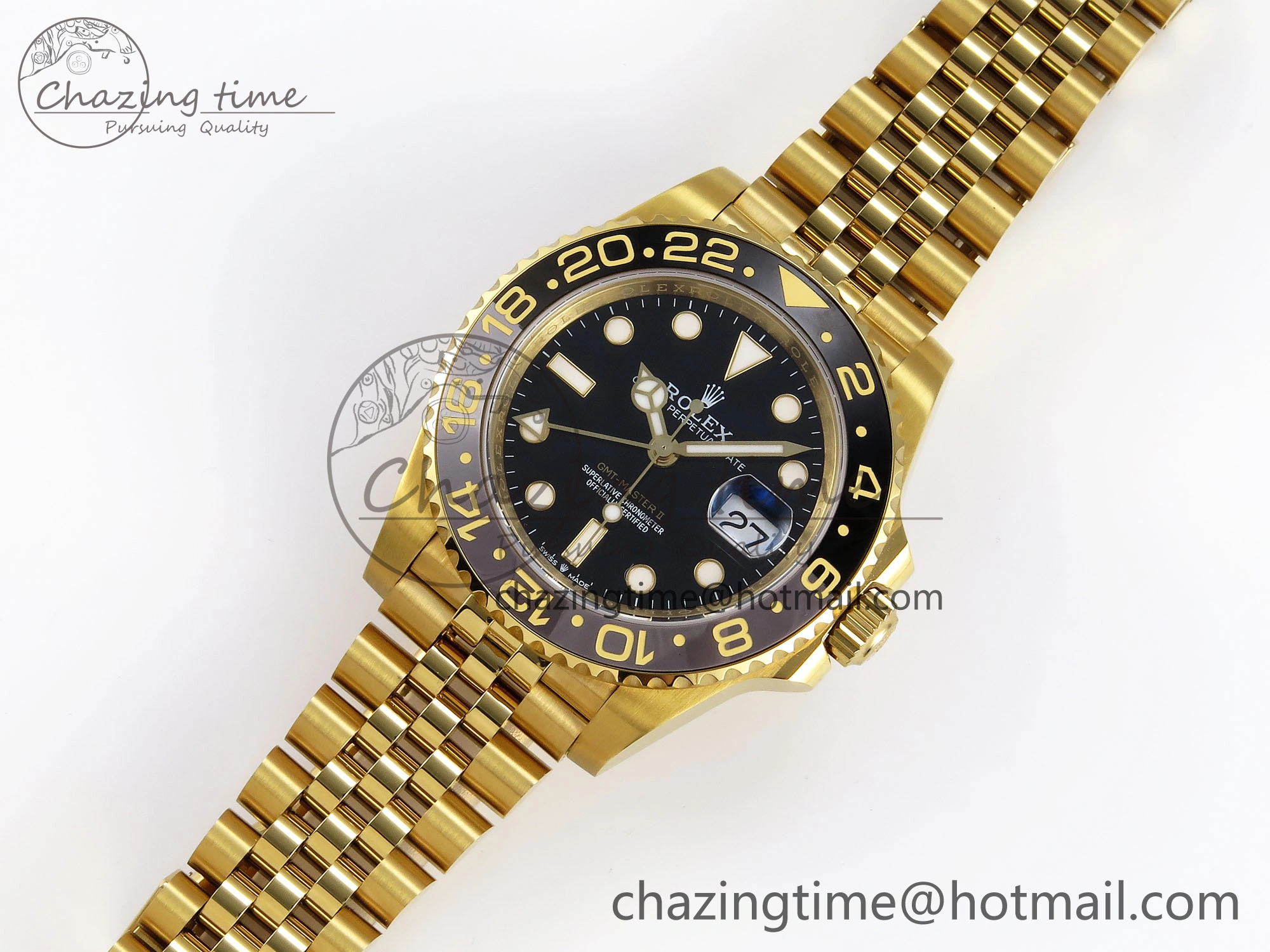ZeroBulk GMT MASTER II 126718 APF 1:1 BEST EDITION BLACK DIAL ON JUBILEE BRACELET VR3285 CHS 1834