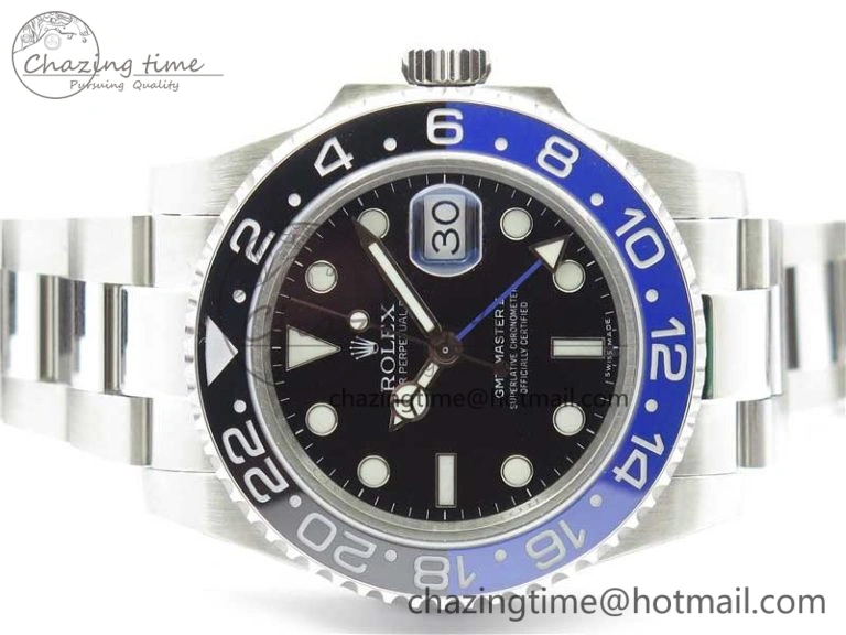 GMT Master II 116710 BLNR Black Blue Ceramic 316L Steel Bp Maker 1:1 Best Edition on SS Bracelet SA UrbanStyle 2969