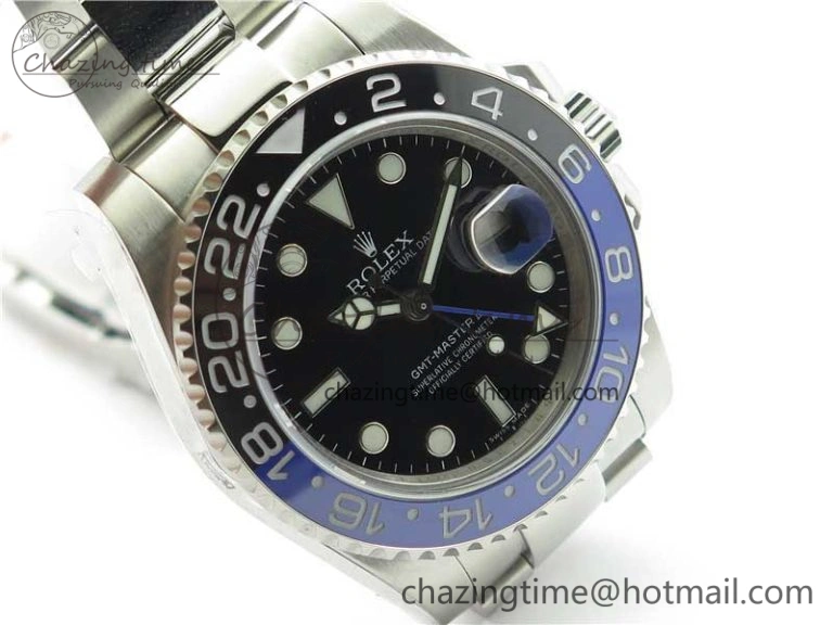 GMT Master II 116710 BLNR Black Blue Ceramic 316L Steel Bp Maker 1:1 Best Edition on SS Bracelet SA UrbanStyle 2969