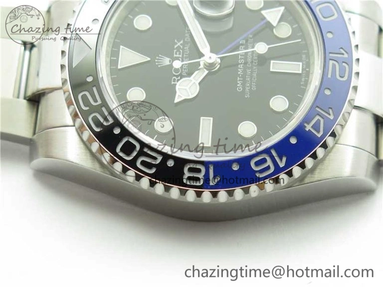 GMT Master II 116710 BLNR Black Blue Ceramic 316L Steel Bp Maker 1:1 Best Edition on SS Bracelet SA UrbanStyle 2969