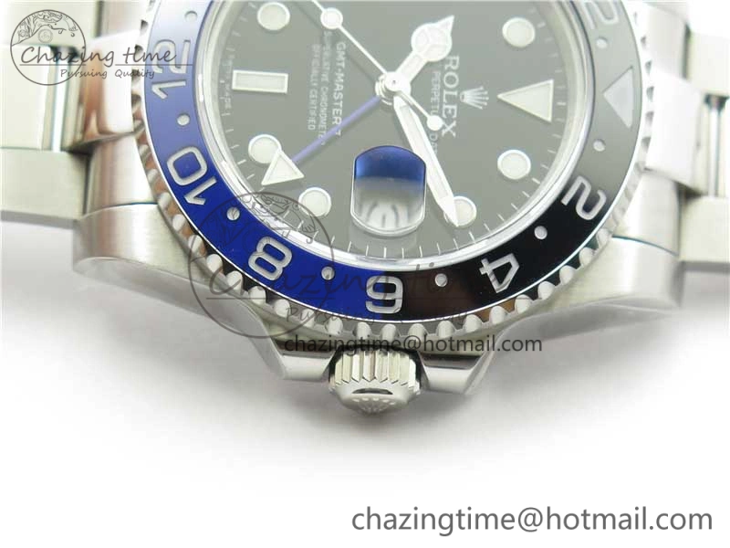 GMT Master II 116710 BLNR Black Blue Ceramic 316L Steel Bp Maker 1:1 Best Edition on SS Bracelet SA UrbanStyle 2969