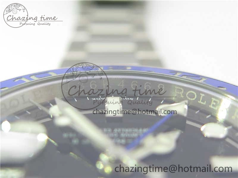 GMT-Master II 116710 BLNR Black Blue Ceramic 904L Steel 1:1 Noob Best Edition A3186 V10 (Correct Hand Stack) Modern 3216
