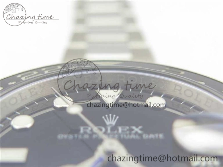 GMT-Master II 116710 BLNR Black Blue Ceramic 904L Steel 1:1 Noob Best Edition A3186 V10 (Correct Hand Stack) Modern 3216