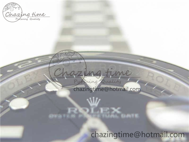 GMT-Master II 116710 BLNR Black Blue Ceramic 904L Steel 1:1 Noob Best Edition A3186 V10 (Correct Hand Stack) Modern 3216