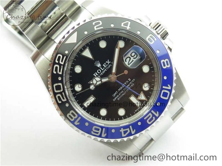 Functional GMT-Master II 116710 BLNR Black Blue Ceramic 904L Steel ARF 1:1 Best Edition SH3186 CHS 2812