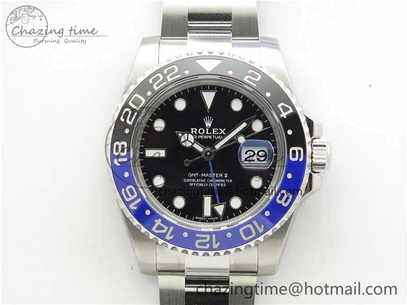 Functional GMT-Master II 116710 BLNR Black Blue Ceramic 904L Steel ARF 1:1 Best Edition SH3186 CHS 2812