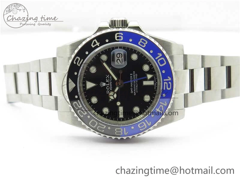 GMT-Master II 116710 BLNR Black Blue Ceramic 904L Steel Noob 1:1 Best Edition SA3186 CHS V StreetReady 2876