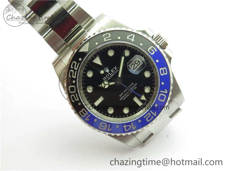 GMT-Master II 116710 BLNR Black Blue Ceramic 904L Steel Noob 1:1 Best Edition SA3186 CHS V StreetReady 2876