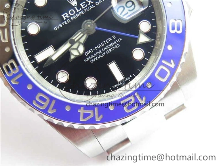 GMT-Master II 116710 BLNR Black Blue Ceramic 904L Steel Noob 1:1 Best Edition SA3186 CHS V StreetReady 2876