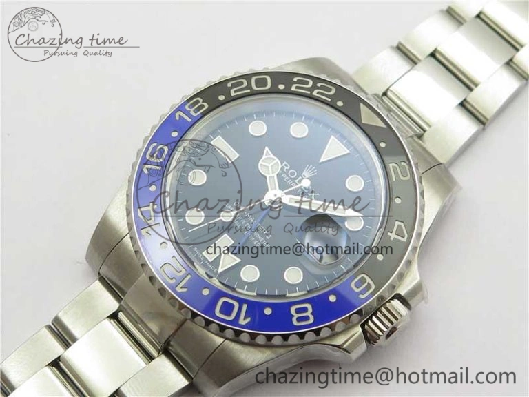 GMT-Master II 116710 BLNR Black Blue Ceramic 904L Steel Noob 1:1 Best Edition SA3186 CHS V StreetReady 2876