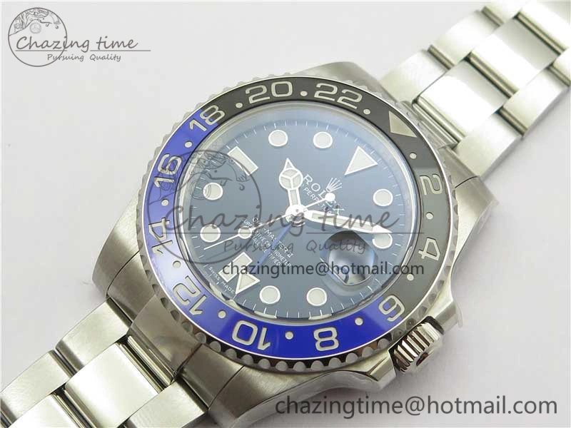GMT-Master II 116710 BLNR Black Blue Ceramic 904L Steel Noob 1:1 Best Edition SA3186 CHS V StreetReady 2876