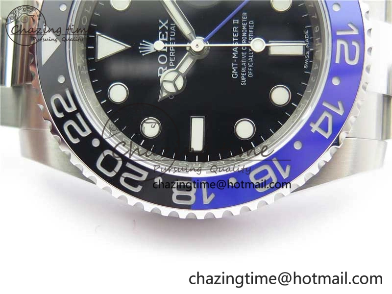 GMT-Master II 116710 BLNR Black Blue Ceramic 904L Steel V9F 1:1 Best Edition SA3186 CHS Casual 3069