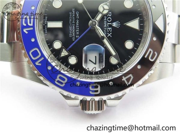 GMT-Master II 116710 BLNR Black Blue Ceramic 904L Steel V9F 1:1 Best Edition SA3186 CHS Casual 3069
