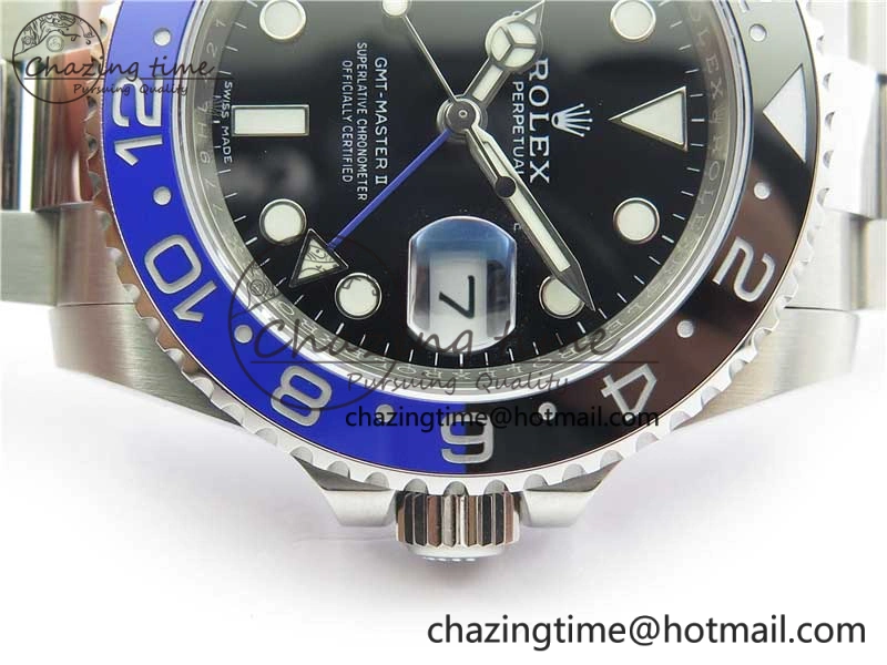 GMT-Master II 116710 BLNR Black Blue Ceramic 904L Steel V9F 1:1 Best Edition SA3186 CHS Casual 3069
