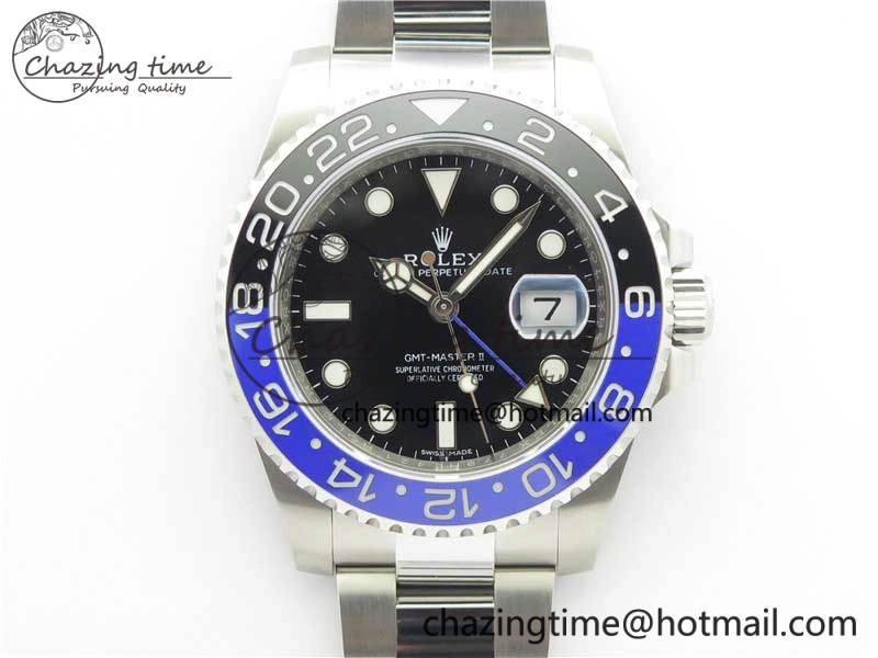 GMT-Master II 116710 BLNR Black Blue Ceramic 904L Steel V9F 1:1 Best Edition SA3186 CHS Casual 3069