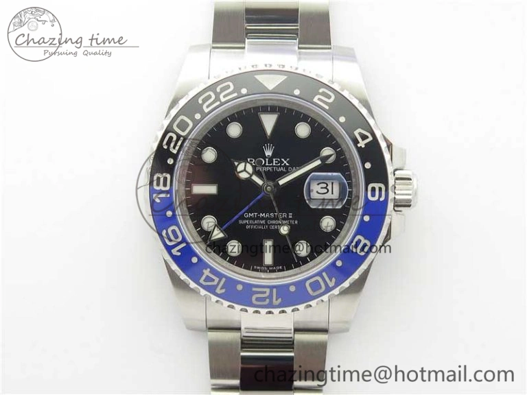 GMT-Master II 116710 BLNR Black Blue Ceramic 904L Steel VRF 1:1 Best Edition SA3186 CHS Supportive 3210