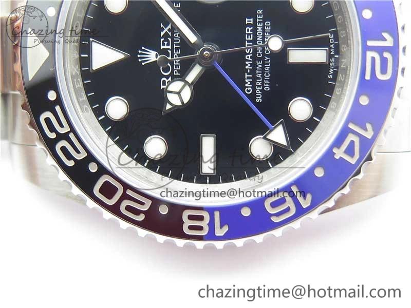 GMT-Master II 116710 BLNR Black Blue Ceramic 904L Steel VRF 1:1 Best Edition SA3186 CHS Supportive 3210