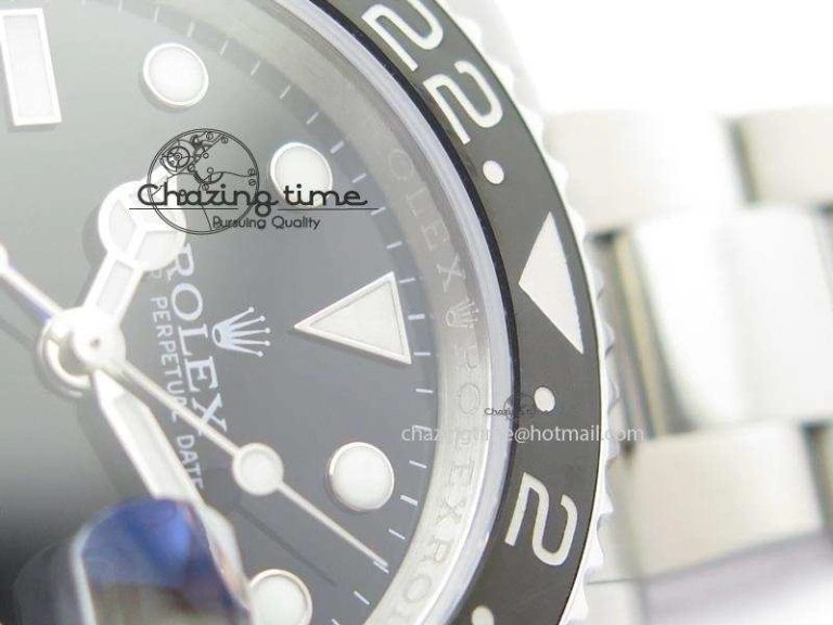 TimelessDesign GMT-Master II 116710 BLNR Black Blue Ceramic JF Best Edition On SS Bracelet A2836 V 3965