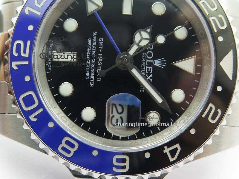 TimelessDesign GMT-Master II 116710 BLNR Black Blue Ceramic JF Best Edition On SS Bracelet A2836 V 3965