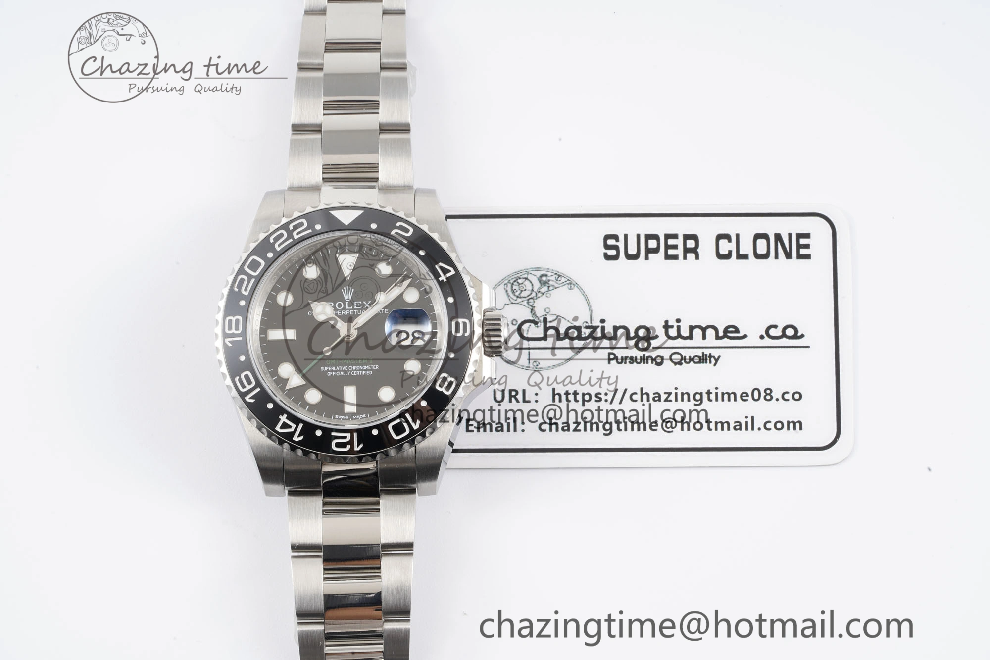 GMT Master II 116710 LN 904L SS APF 1:1 Best Edition on Oyster Bracelet VR3186 CHS TopPick 2043