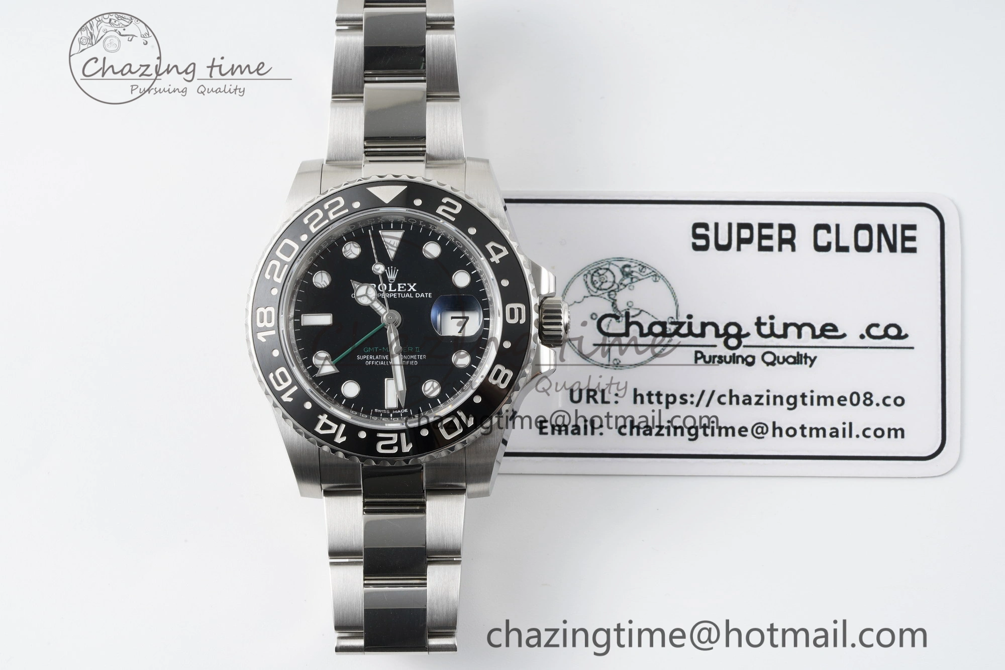 MultiPurpose GMT Master II 116710 LN 904L SS C+F 1:1 Best Edition Black Dial on Oyster Bracelet VR3285 CHS 2252