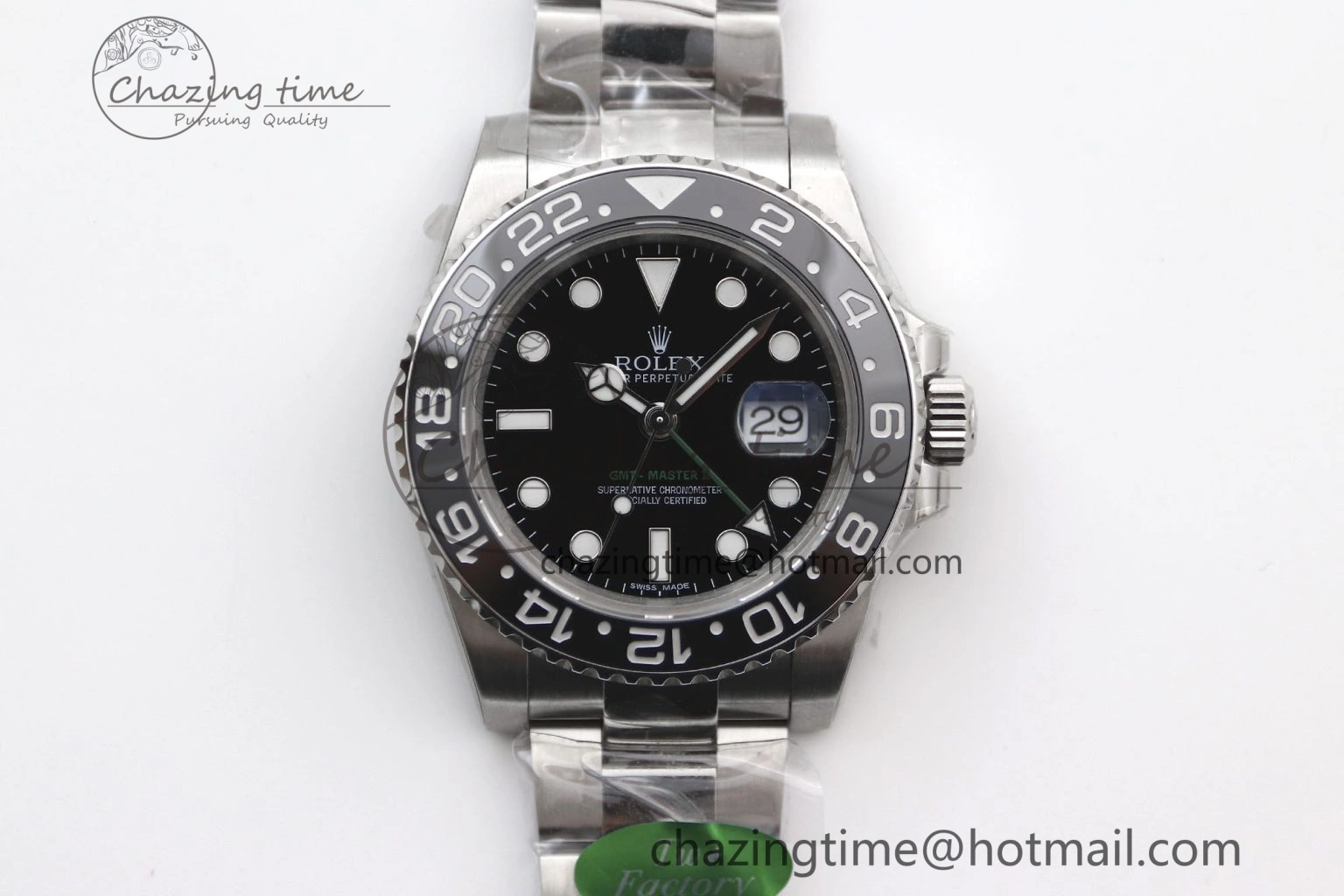 GMT Master II 116710 LN 904L SS TW+ Best Edition on Oyster Bracelet VR3186 CHS Cozy 1980