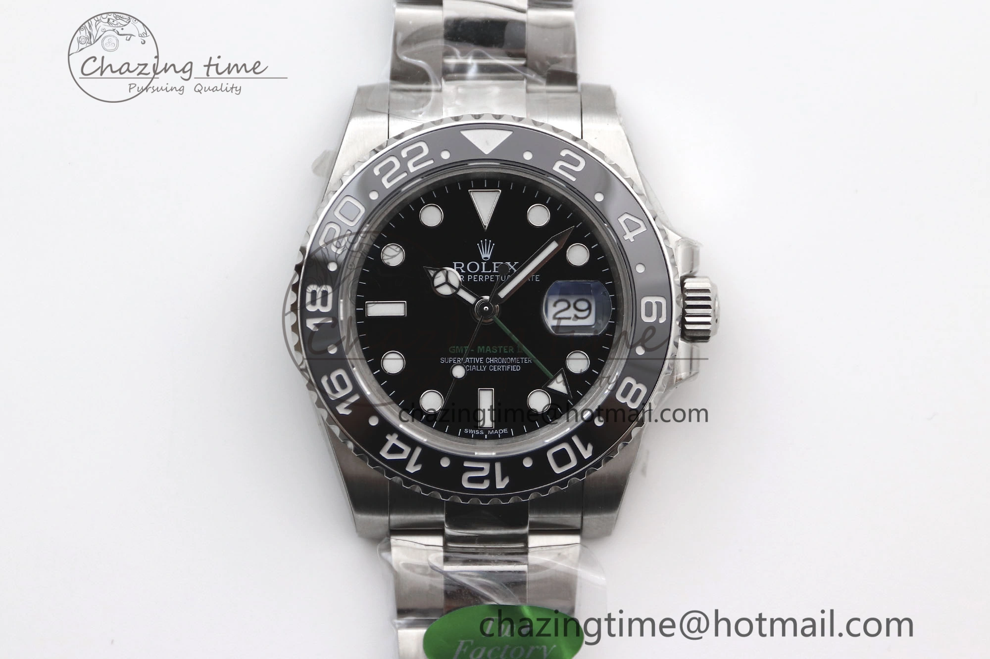 GMT Master II 116710 LN 904L SS TW+ Best Edition on Oyster Bracelet VR3186 CHS Cozy 1980