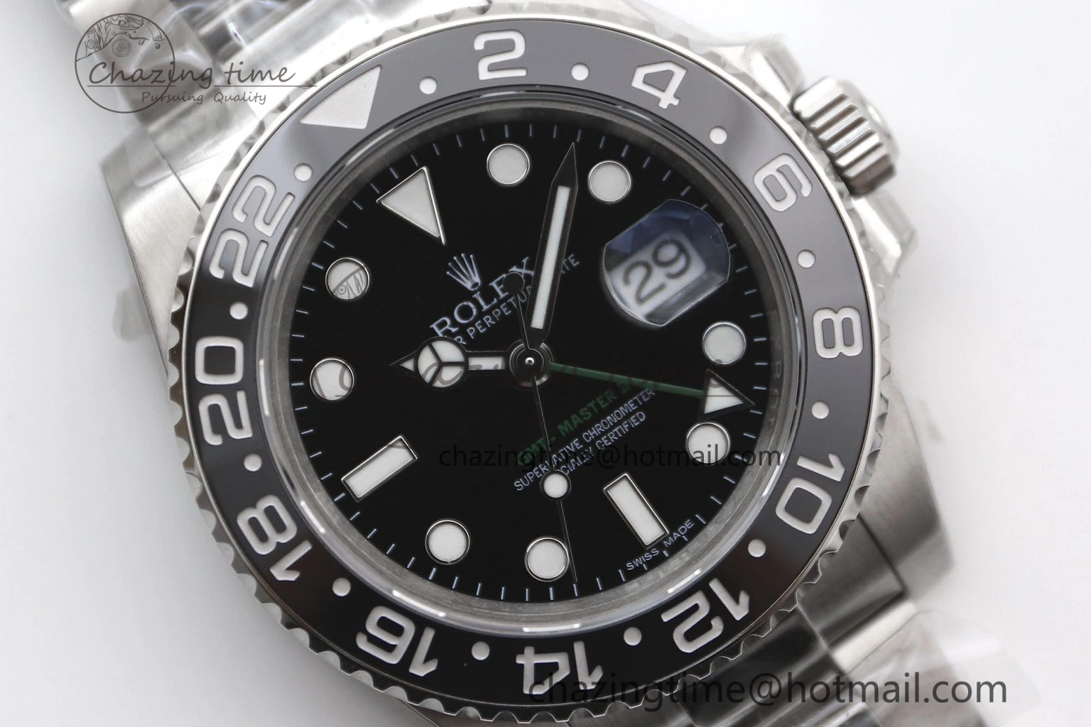 GMT Master II 116710 LN 904L SS TW+ Best Edition on Oyster Bracelet VR3186 CHS Cozy 1980