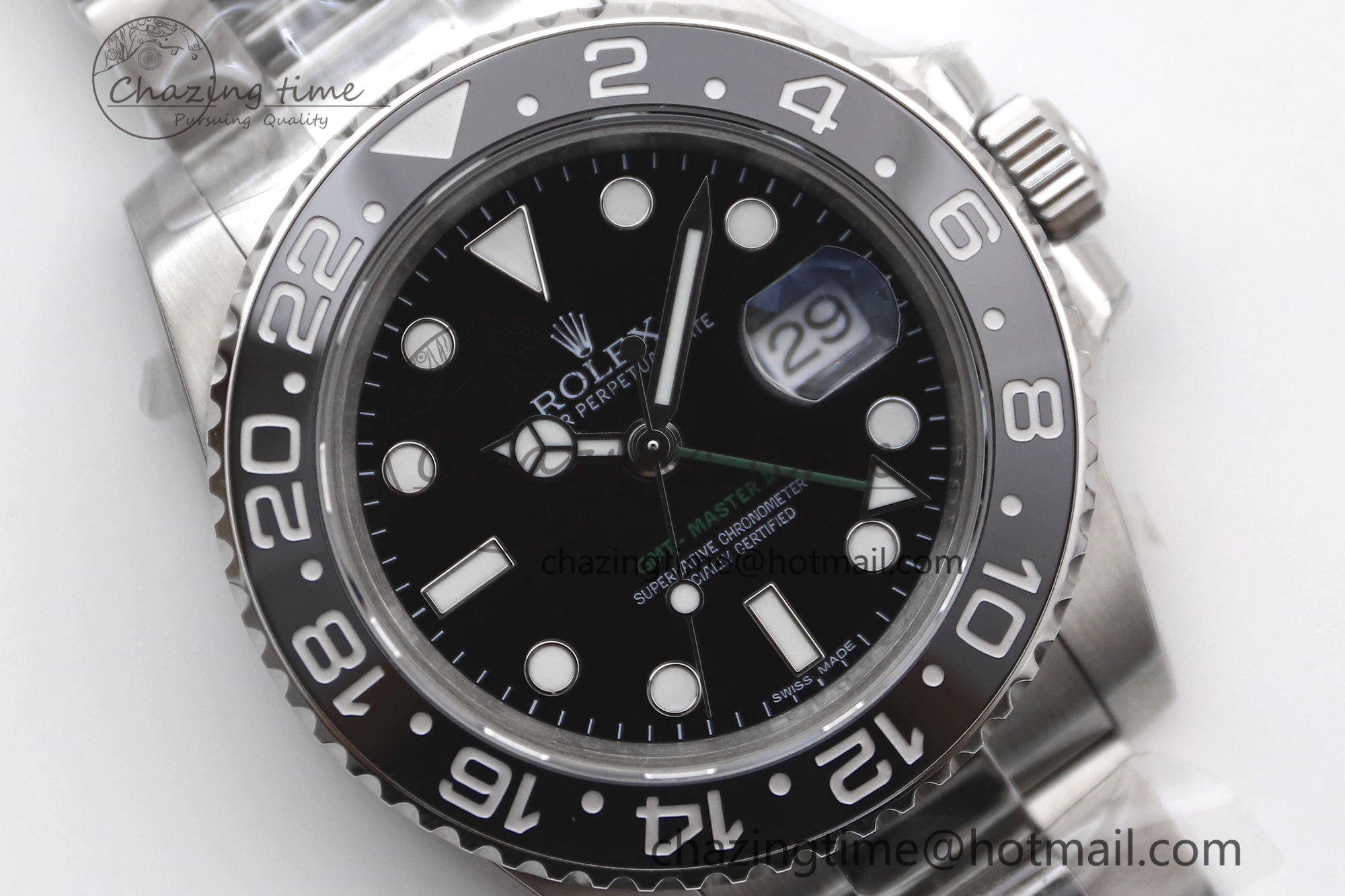 GMT Master II 116710 LN 904L SS TW+ Best Edition on Oyster Bracelet VR3186 CHS Cozy 1980