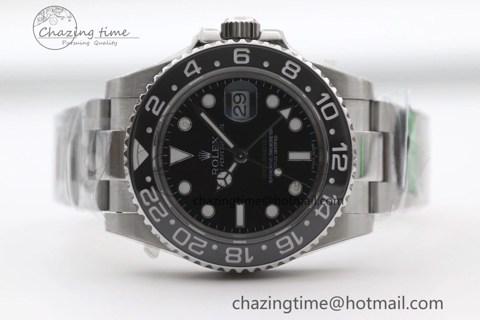 GMT Master II 116710 LN 904L SS TW+ Best Edition on Oyster Bracelet VR3186 CHS Cozy 1980