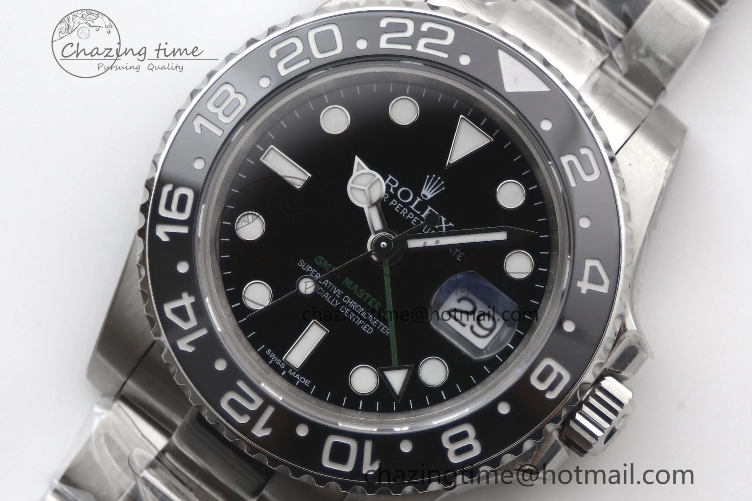 GMT Master II 116710 LN 904L SS TW+ Best Edition on Oyster Bracelet VR3186 CHS Cozy 1980