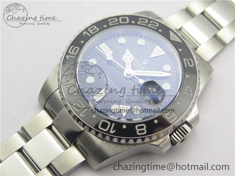 GMT-Master II 116710 LN Black Ceramic 904L Steel 1:1 Noob Best Edition A3186 V10 (Correct Hand Stack) MoistureWicking 3219
