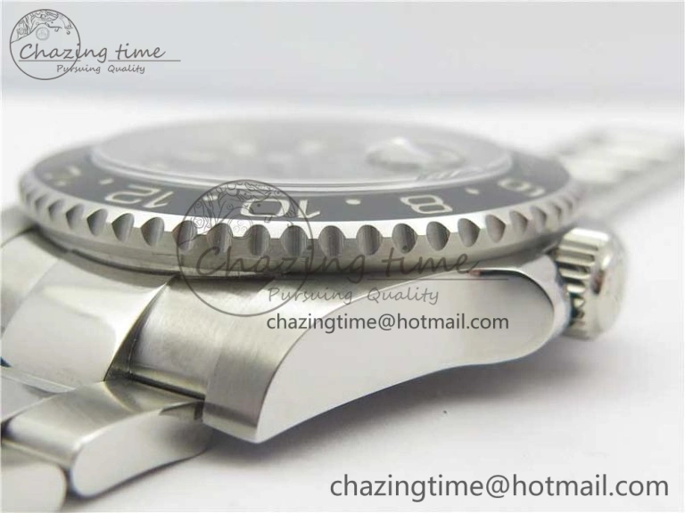 GMT-Master II 116710 LN Black Ceramic 904L Steel 1:1 Noob Best Edition A3186 V10 (Correct Hand Stack) MoistureWicking 3219