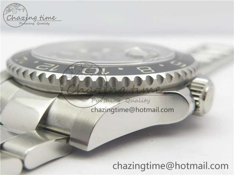 GMT-Master II 116710 LN Black Ceramic 904L Steel 1:1 Noob Best Edition A3186 V10 (Correct Hand Stack) MoistureWicking 3219
