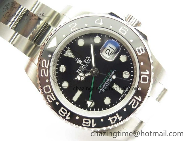 ModernLook GMT-Master II 116710 LN Black Ceramic 904L Steel DJF Best Edition on SS Bracelet A 3245