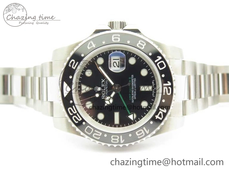 ModernLook GMT-Master II 116710 LN Black Ceramic 904L Steel DJF Best Edition on SS Bracelet A 3245
