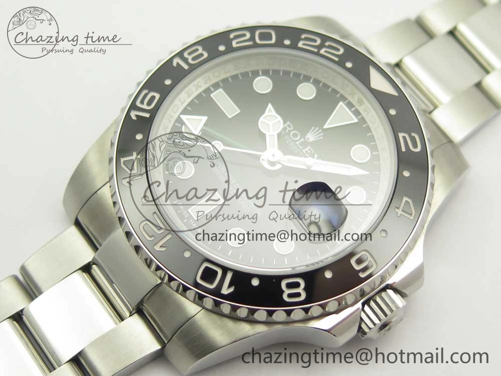 ModernLook GMT-Master II 116710 LN Black Ceramic 904L Steel DJF Best Edition on SS Bracelet A 3245