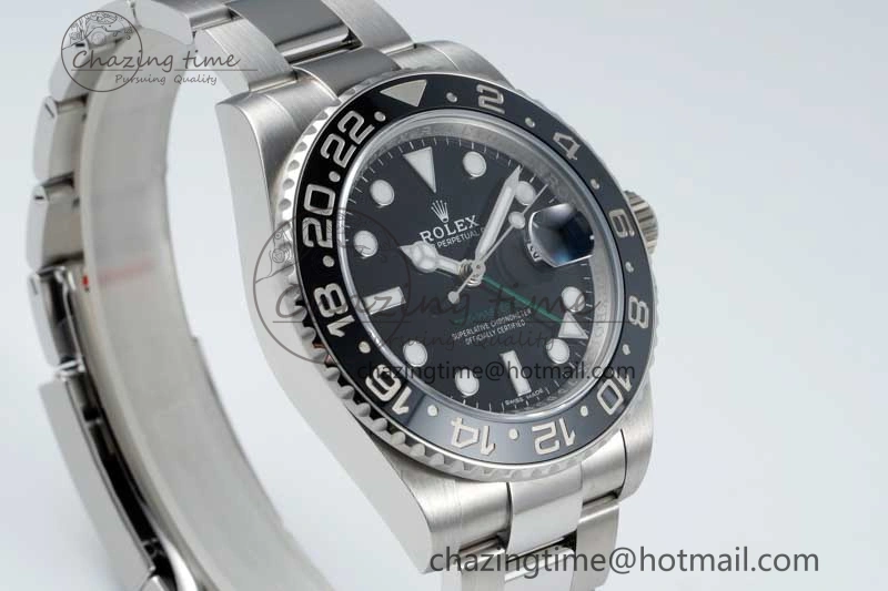 GMT-Master II 116710 LN Black Ceramic 904L Steel NTF 1:1 Best Edition on Oyster Strap VR3186 CHS SoftTouch 2300