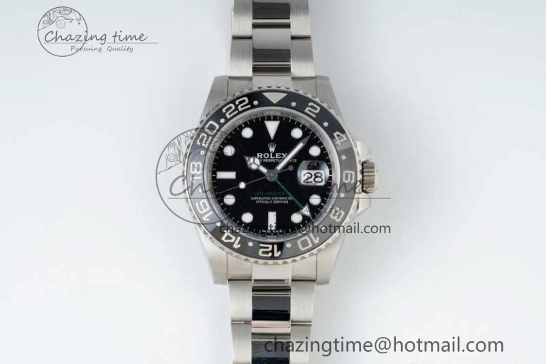 GMT-Master II 116710 LN Black Ceramic 904L Steel NTF 1:1 Best Edition on Oyster Strap VR3186 CHS SoftTouch 2300