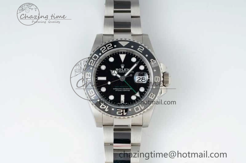 GMT-Master II 116710 LN Black Ceramic 904L Steel NTF 1:1 Best Edition on Oyster Strap VR3186 CHS SoftTouch 2300