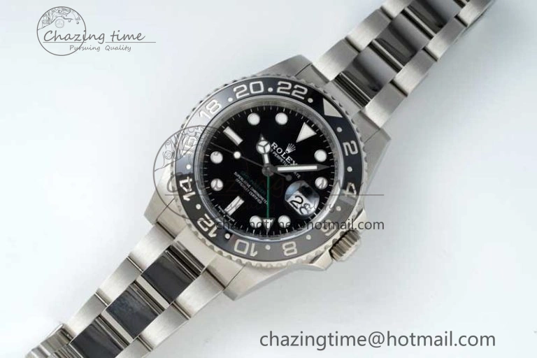 GMT-Master II 116710 LN Black Ceramic 904L Steel NTF 1:1 Best Edition on Oyster Strap VR3186 CHS SoftTouch 2300