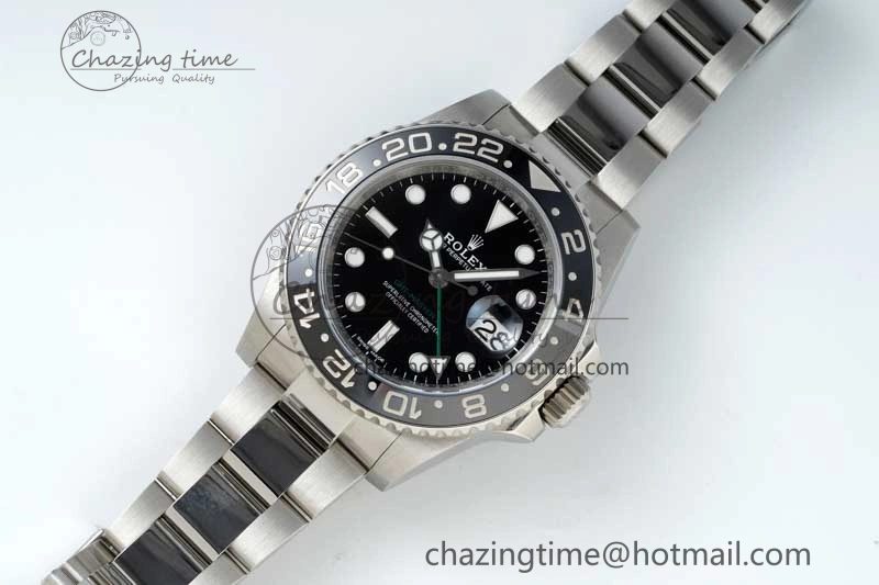 GMT-Master II 116710 LN Black Ceramic 904L Steel NTF 1:1 Best Edition on Oyster Strap VR3186 CHS SoftTouch 2300