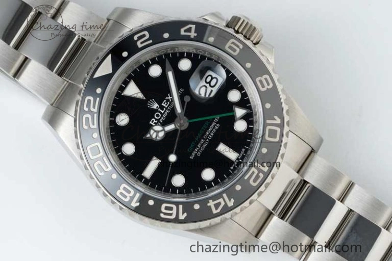 GMT-Master II 116710 LN Black Ceramic 904L Steel NTF 1:1 Best Edition on Oyster Strap VR3186 CHS SoftTouch 2300