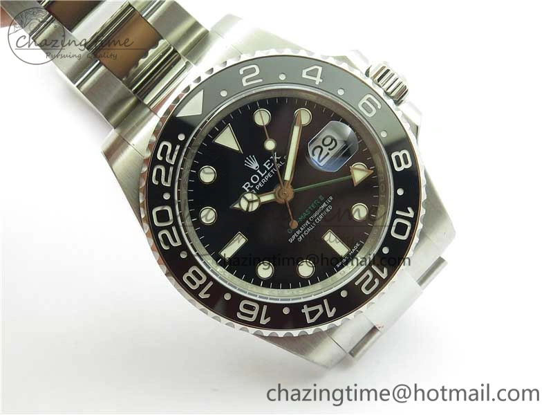 GMT-Master II 116710 LN Black Ceramic 904L Steel Noob 1:1 Best Edition SA3186 CHS V Compact 2877