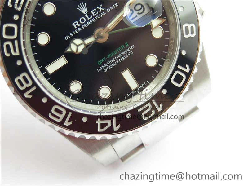 GMT-Master II 116710 LN Black Ceramic 904L Steel Noob 1:1 Best Edition SA3186 CHS V Compact 2877