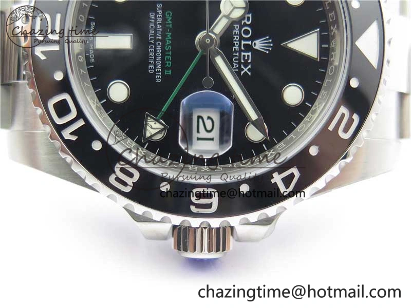 GMT-Master II 116710 LN Black Ceramic 904L Steel V9F 1:1 Best Edition SA3186 CHS Efficient 3067