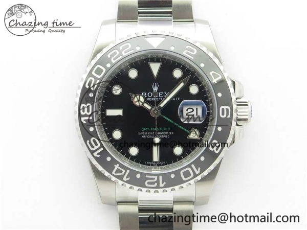 GMT-Master II 116710 LN Black Ceramic 904L Steel V9F 1:1 Best Edition SA3186 CHS Efficient 3067