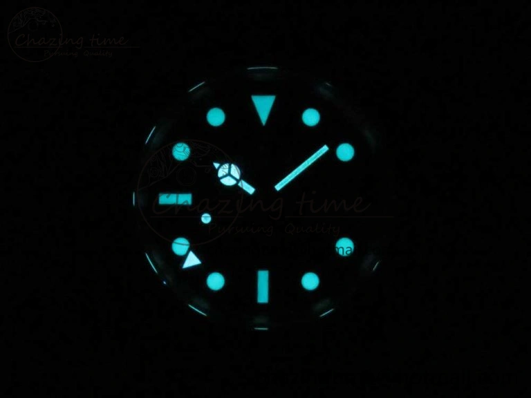 GMT Master II 116710 Real Black Blue Ceramic Bezel 904L SS DJF Best Edition Blue Dial on 904L Oyster Bracelet A Efficient 3248