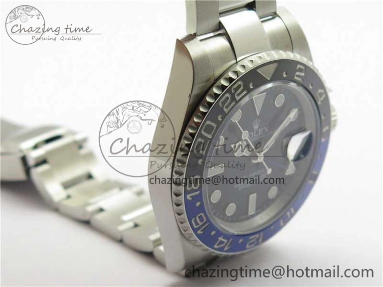 GMT Master II 116710BLNR Batman Ceramic 316L Steel ROF Best Edition Black Dial on SS Bracelet A Contemporary 2659
